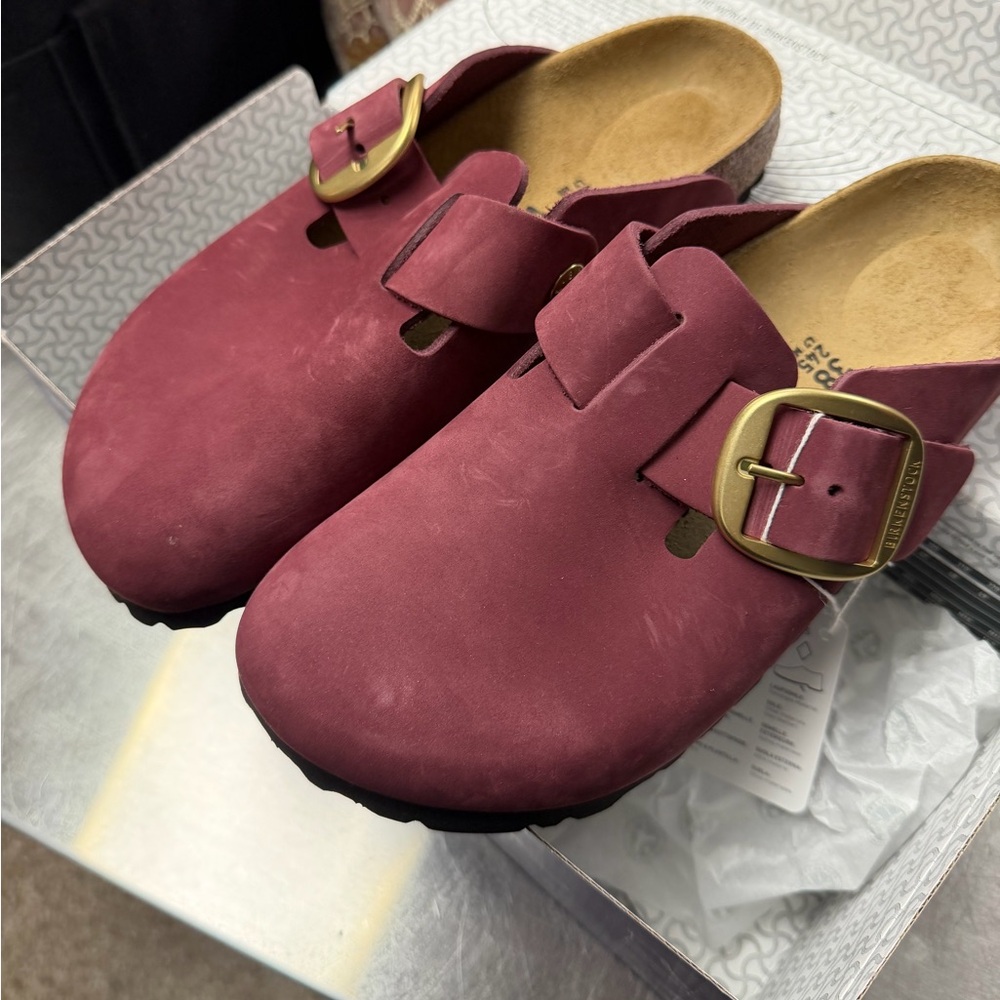 Brand New Dark Pink Birkenstocks